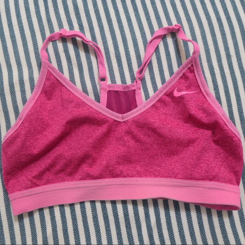 Hot Pink Nike Sports Bra